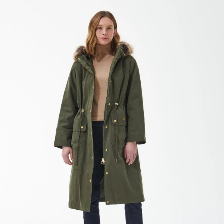 Barbour Ladies Deer Jacket - Olive/Classic