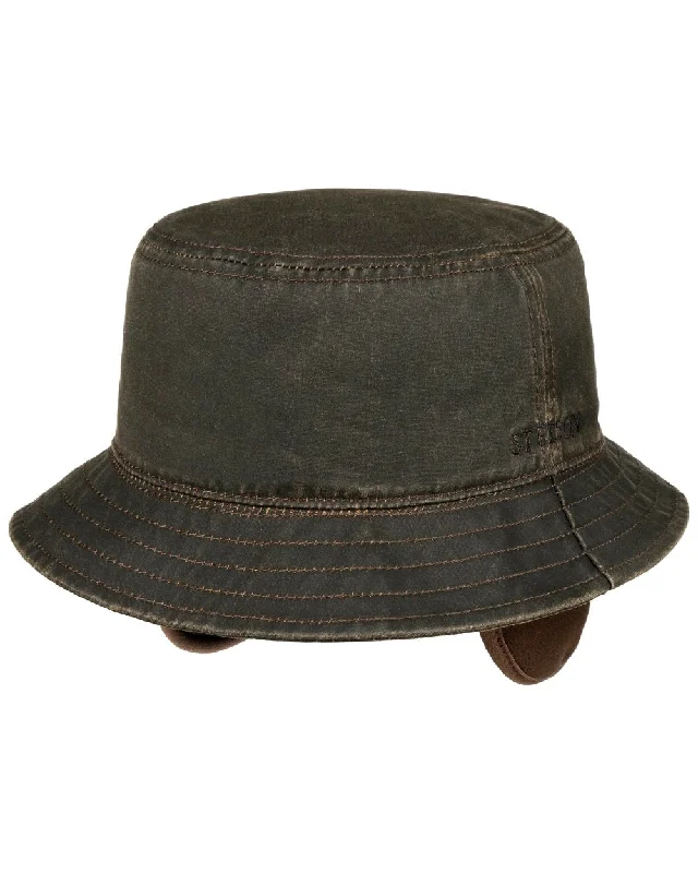 Stetson Cloth Bucket Hat With Ear Flaps