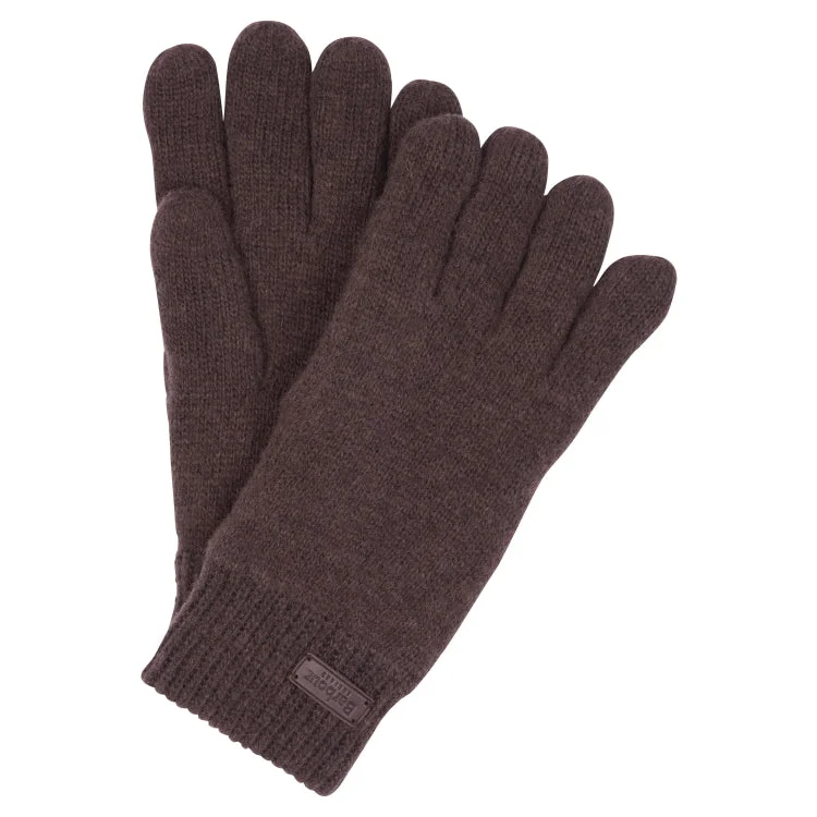 Barbour Carlton Knitted Gloves - Mid Brown