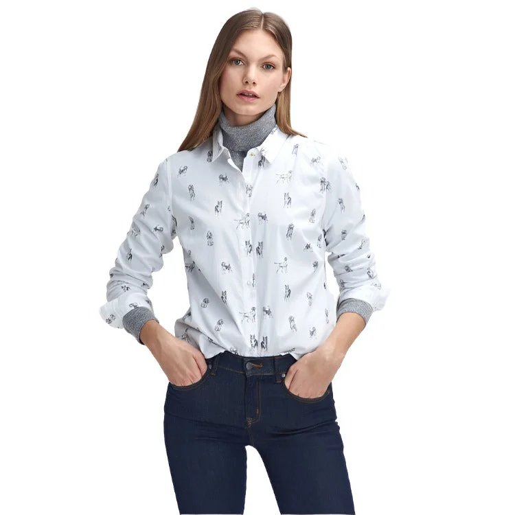 Barbour Ladies Brambles Shirt - Dog Print