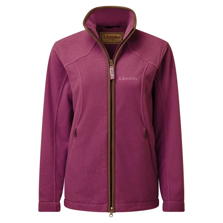 Schoffel Ladies Burley Fleece Jacket - Mulberry