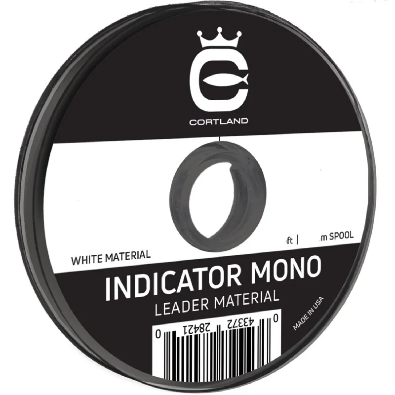 Cortland Indicator Mono Leader Material - White