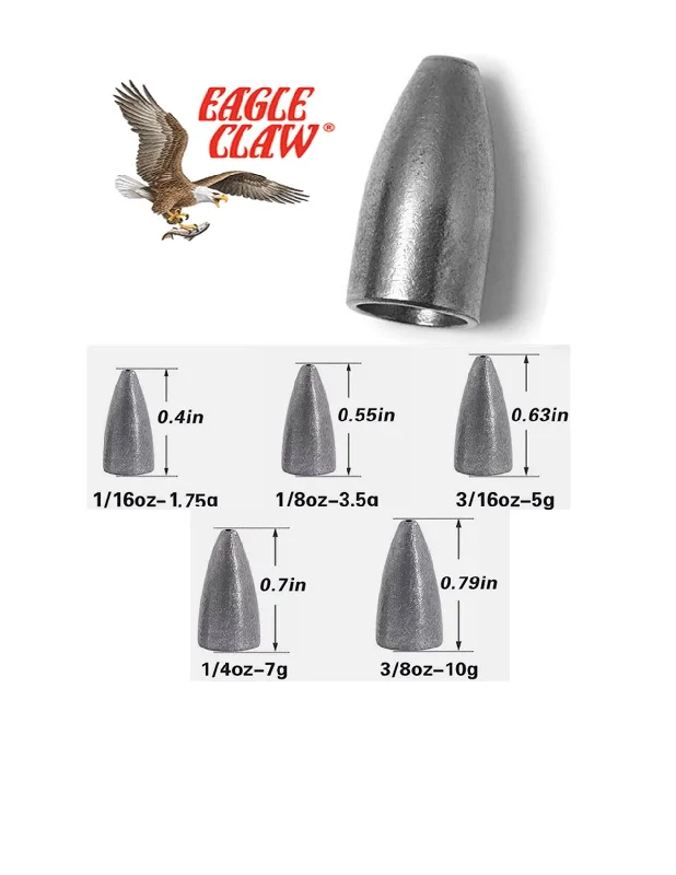 FISHING WORM WEIGHTS BY EAGLE CLAW