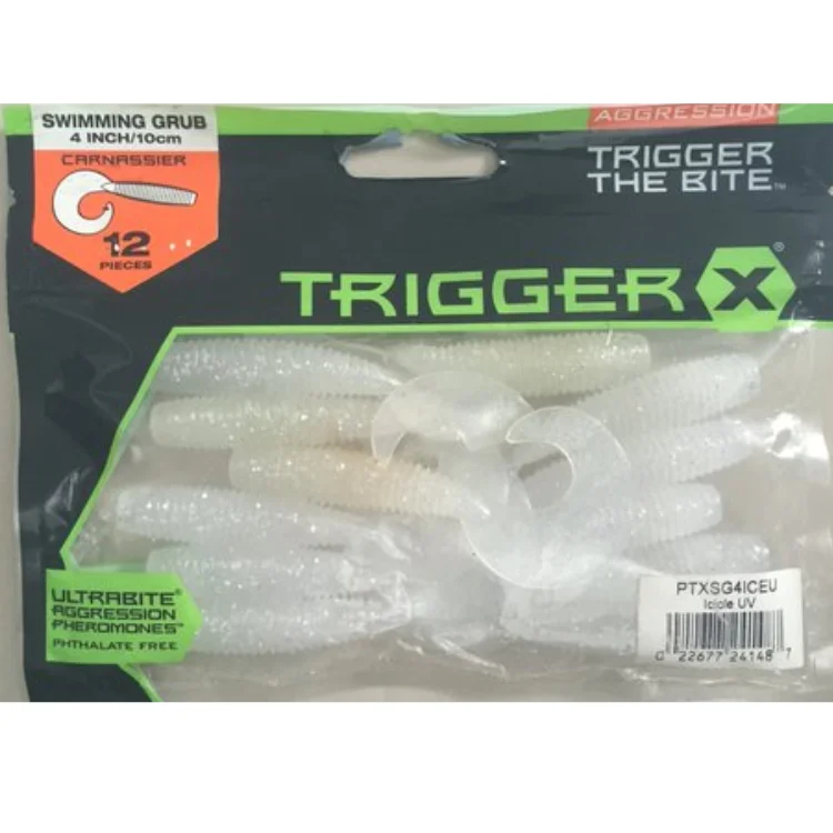 Aggression TriggerX Swimming Grub Carnassier | Size: 4inch/10cm | 4.87g | 12pcs/pk