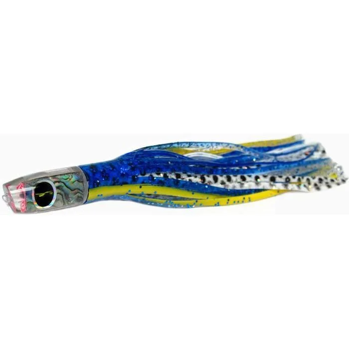 Black Bart Demon Micro Bait Lure - Blue Yellow/White Dot