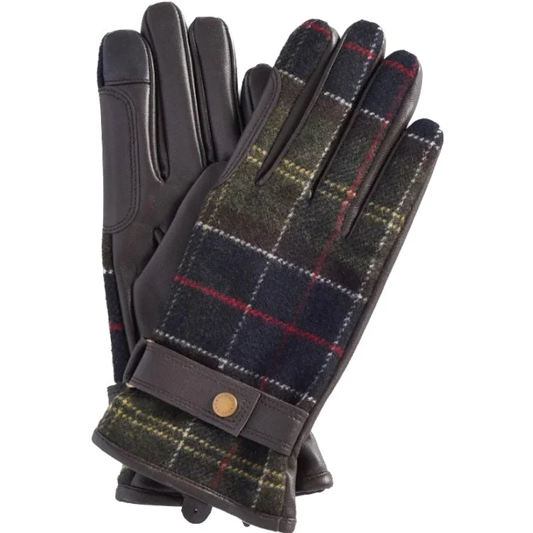 Barbour Ladies Aubrey Waterproof Tartan Gloves - Classic Tartan