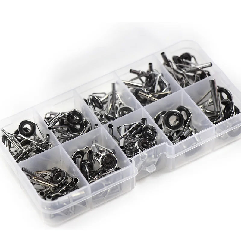 Fishing Rod Tip Repair Kit - 180 Replacement Tips Tackle Box