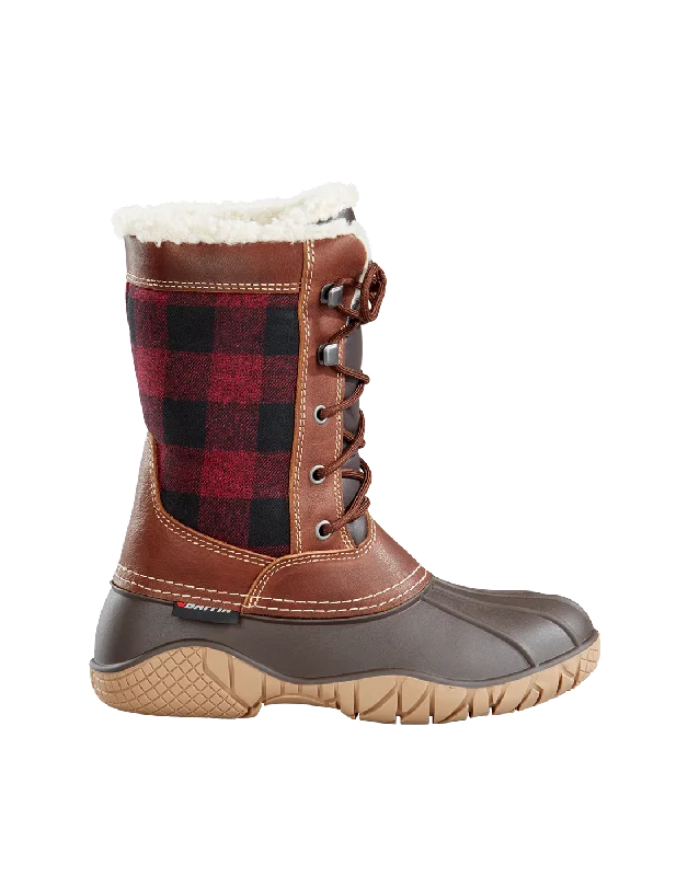 'Baffin' Women's Jasper Insulated WP Boot - Red / Black Plaid