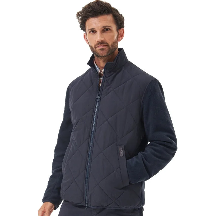 Barbour Hybrid Fleece Jacket - Navy