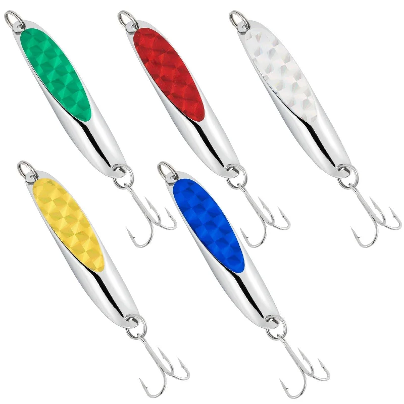 Dr.Fish 5pcs Fishing Spoon Lures 21g