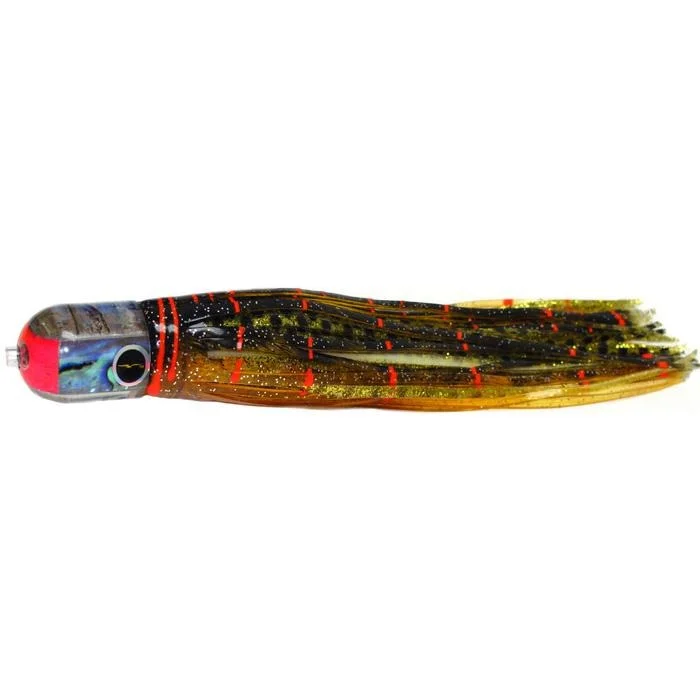 Black Bart Elk Hunt Light Tackle Lure - Brown Gold Orange/Gold Dot