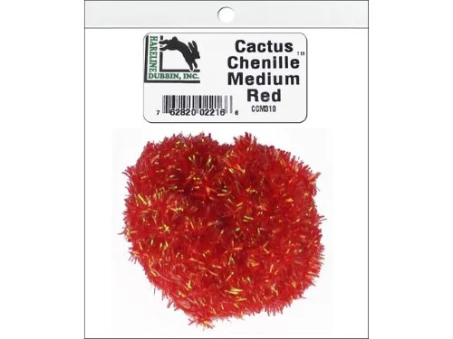 Hareline Dubbin Cactus Chenille | Red; Medium