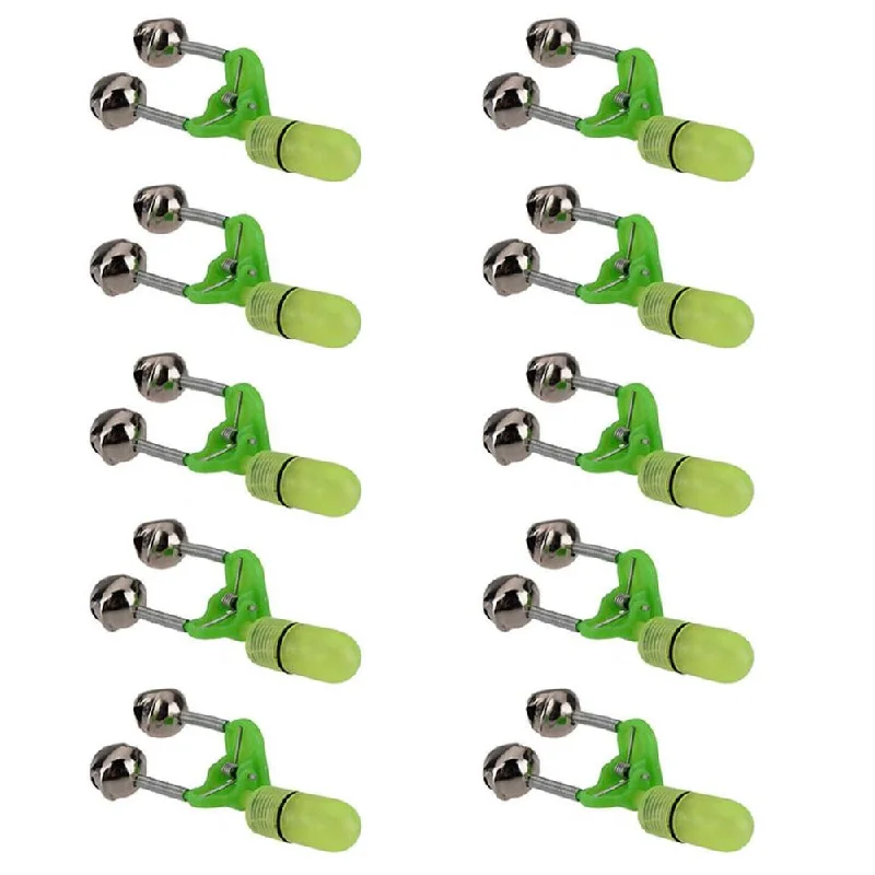 10PCS LED Night Fishing Rod Alarm