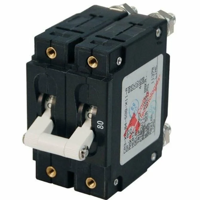 Blue Sea - C-Series White Toggle Circuit Breaker - Triple Pole 50A