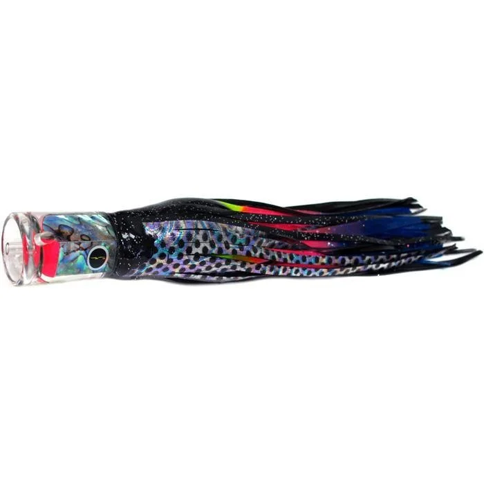 Black Bart El Squid Senior Medium Tackle Lure - Black Dot/Rainbow