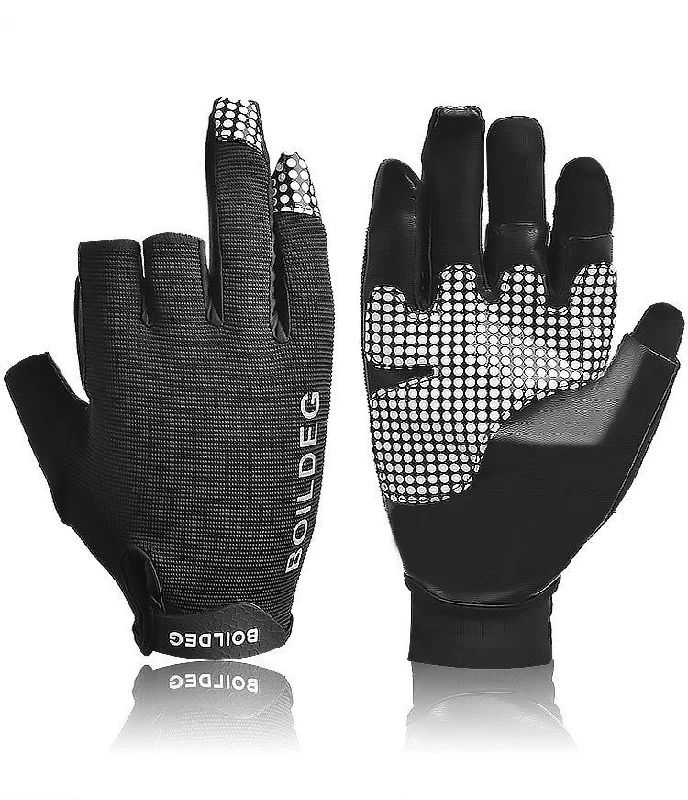 Breathable Half 3 Fingers Antislip Gloves