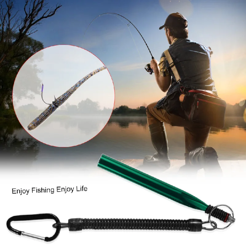 OUTDA Aluminum Alloy Fishing Tackle Tool Artificial Soft Bait Rod False Bait Fishing Rods Fishing Soft Bait Rod Tool Popular