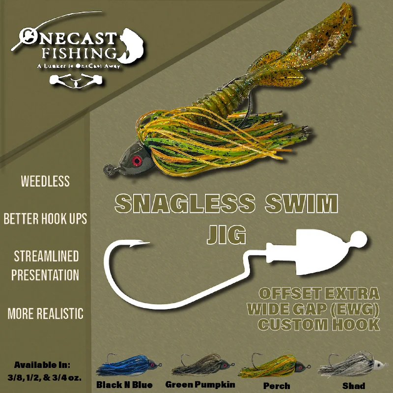 OneCast Fishing - Snagless Swim Jig