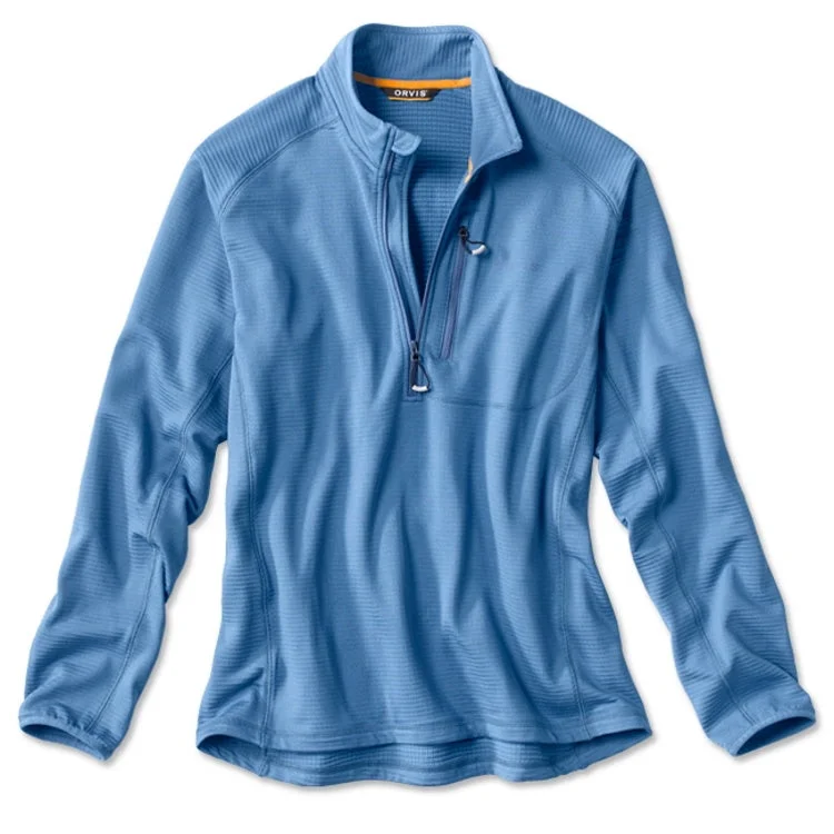 Orvis Horseshoe Hills Quarter Zip Fleece - River Blue