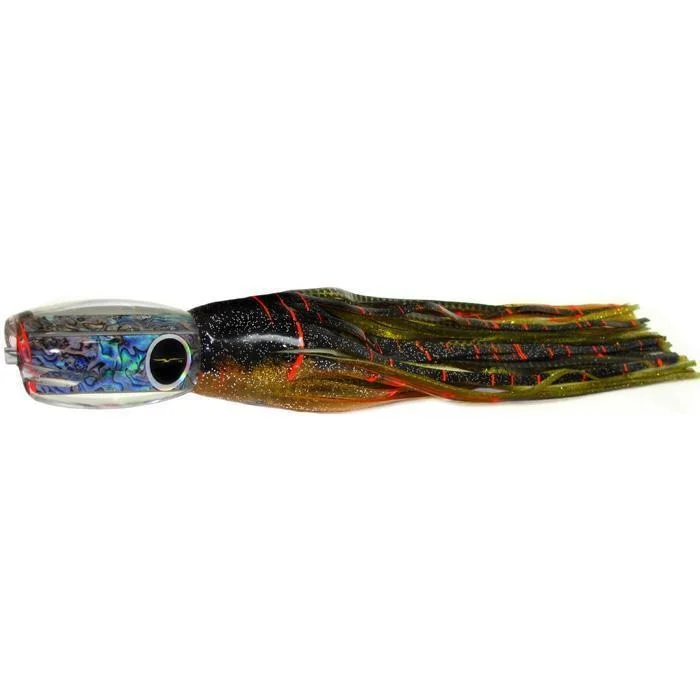 Black Bart Hawaiian Breakfast Medium Heavy Tackle Lure - Brown Gold Orange/Gold Dot