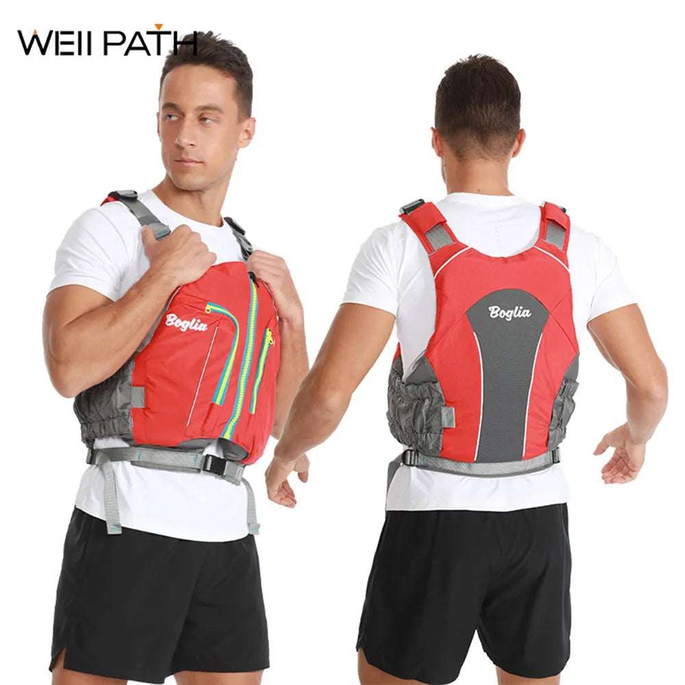 New Adult Aquatic Sports Lifejacket Drifting Fishing Swimming Buoyancy Vest Multifunctional Kayak Surfing Motorboat Lifejacket