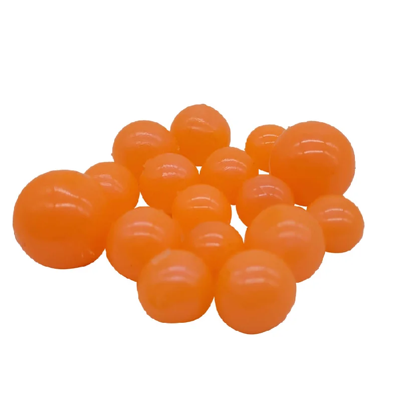 BnR Tackle Soft Beads, 18mm, Peach Gobbler, Neutral Buoyancy, 8/pack