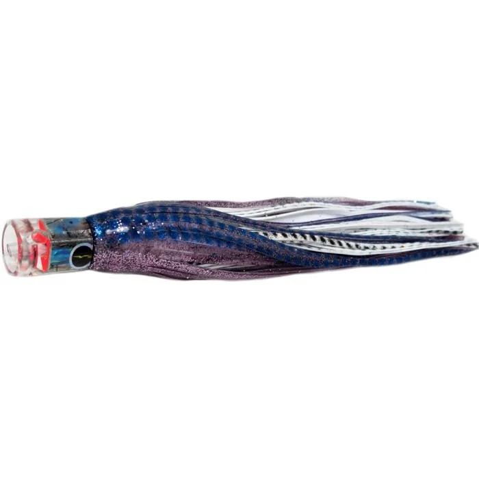 Black Bart El Squid Junior Light Tackle Lure - Purple Blue Dot/White Black Dot