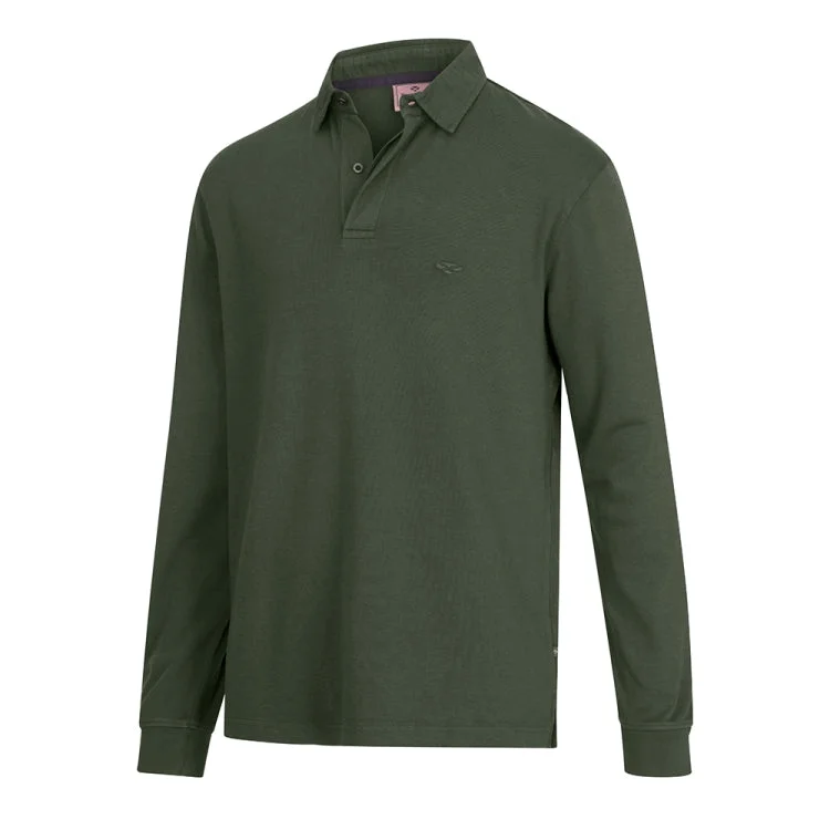 Hoggs of Fife Heriot Long Sleeve Rugby Shirt - Green