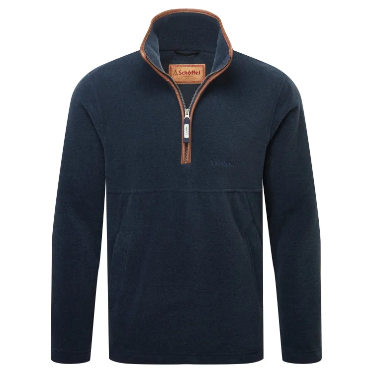 Schoffel Berkeley 1/4 Zip Fleece Jacket - Petrol Blue