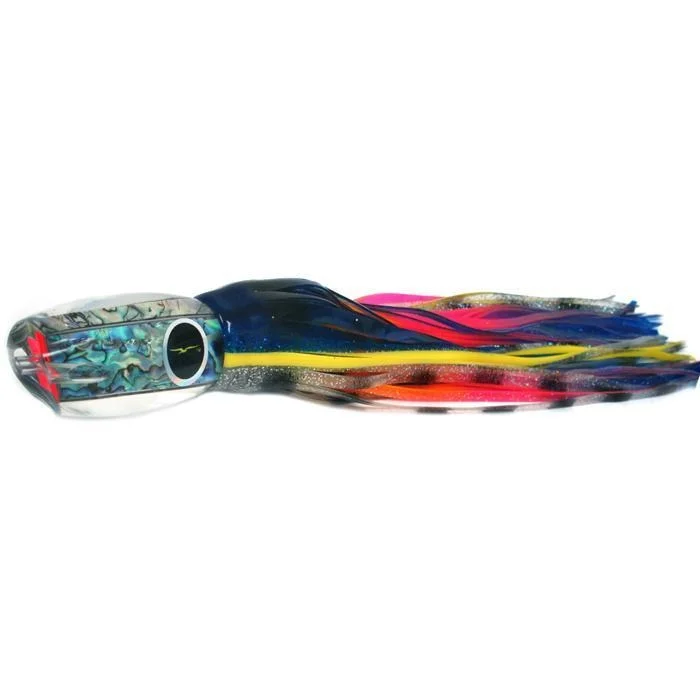 Black Bart Hawaiian Breakfast Medium Heavy Tackle Lure - Blue Yellow/Rainbow