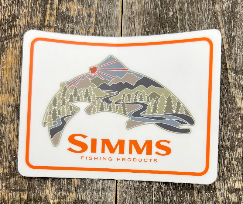 Simms Troutscape Sticker