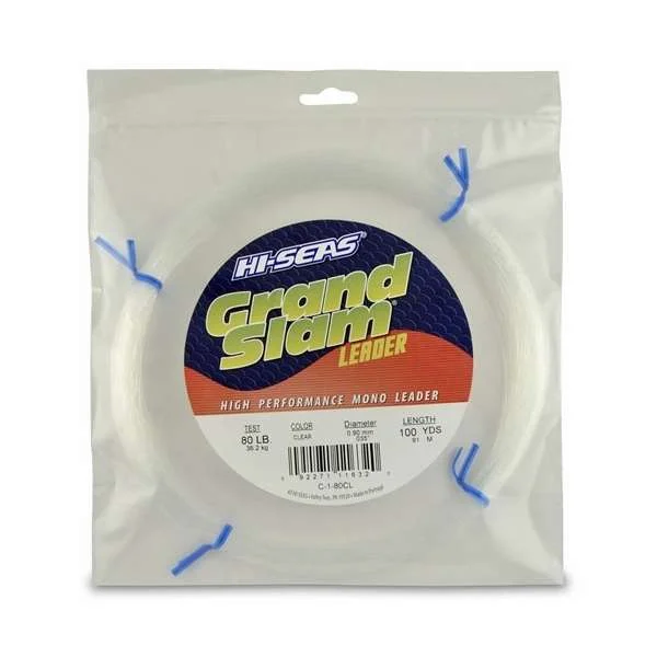 Hi-Seas Grand Slam Leader 100 Yd. Coil Clear - C-1-80CL