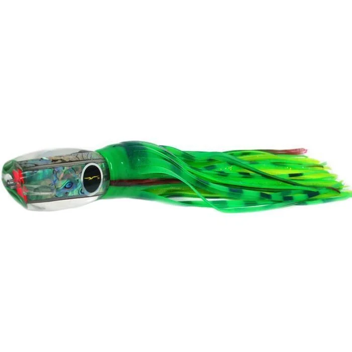 Black Bart Hawaiian Breakfast Medium Heavy Tackle Lure - Glow/Green Chartreuse