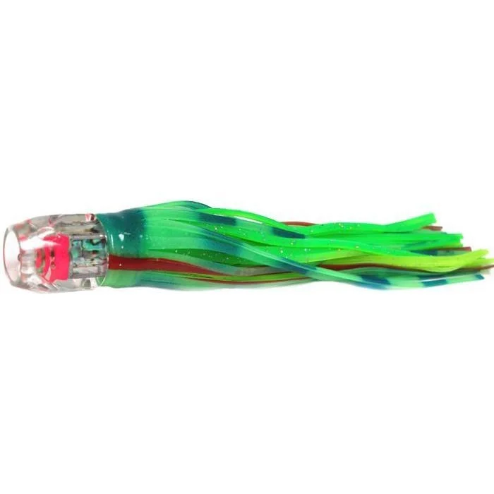 Black Bart Hex Jet Light Tackle Lure - Glow/Green Chart Dot