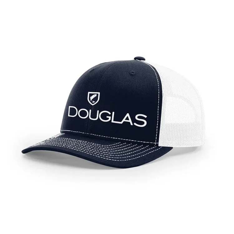 Douglas Trucker Cap - Navy/White