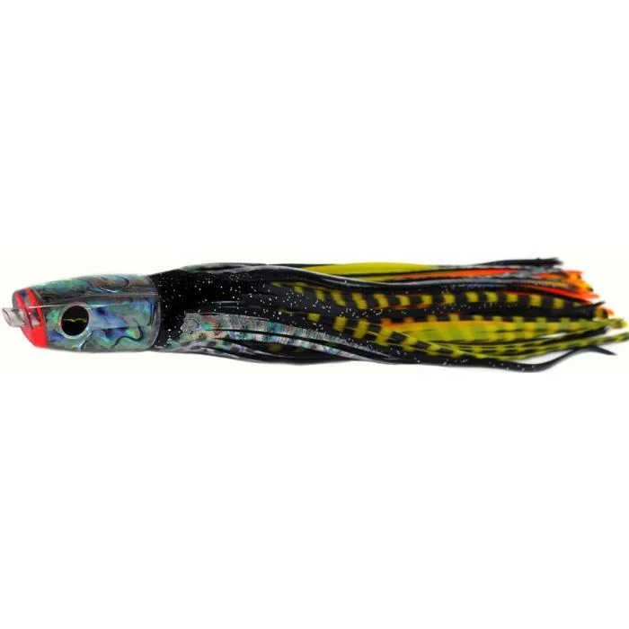 Black Bart Costa Rican Plunger Light Tackle Lure - Black Dot/Yellow Tiger