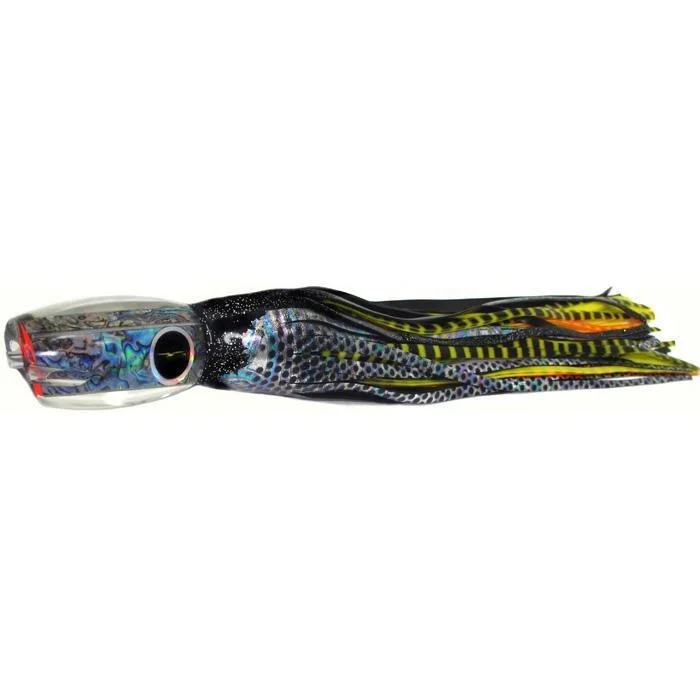 Black Bart Hawaiian Breakfast Medium Heavy Tackle Lure - Black Dot/Yellow Tiger