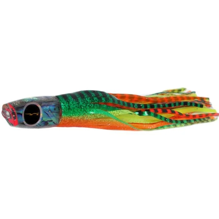 Black Bart Eleuthera Plunger Medium Tackle Lure - Green Orange Tiger/Orange Yellow Tiger