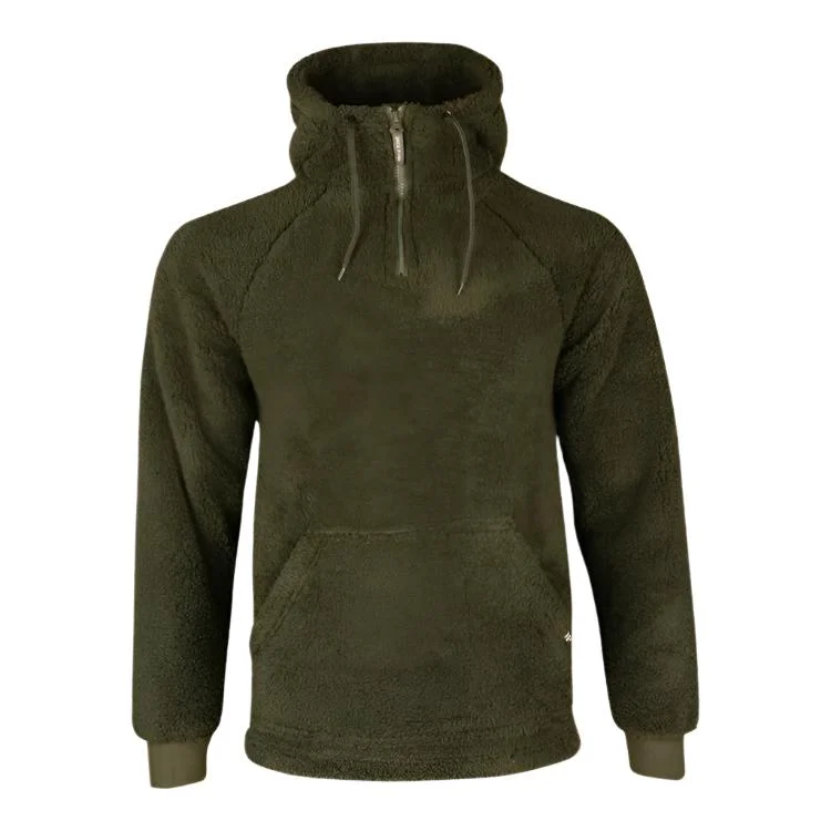 Jack Pyke Sherpa Fleece Hoodie - Dark Olive