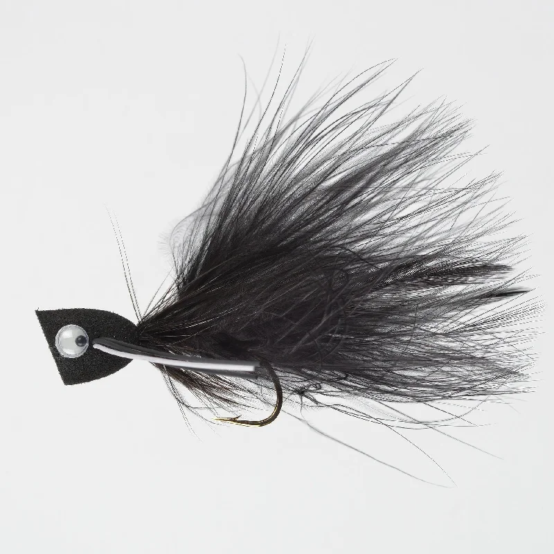 Perfect Hatch Bass Popper #6 Black