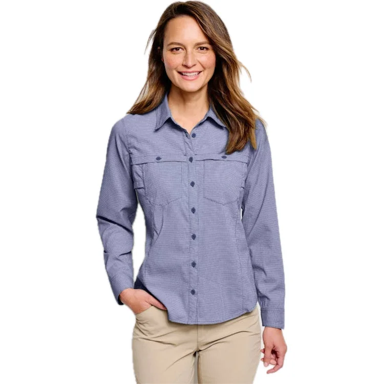 Orvis Ladies Open Air Caster Long Sleeve Shirt - True Blue