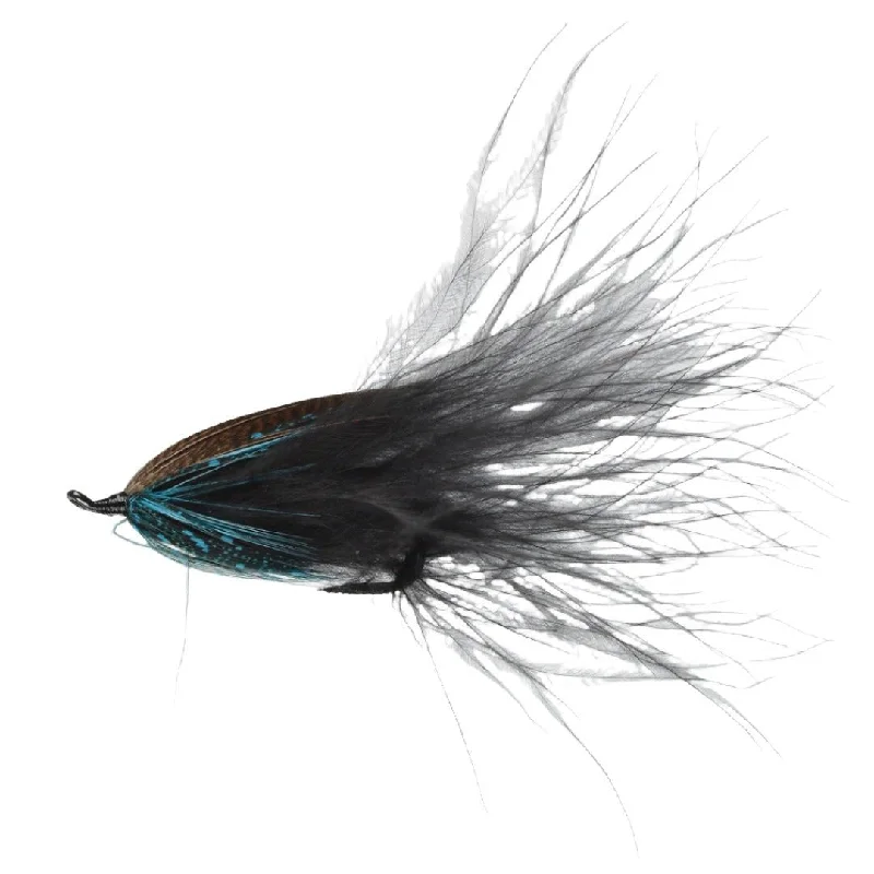 Perfect Hatch Salmon Marabou Spey #02 Black Qty 1