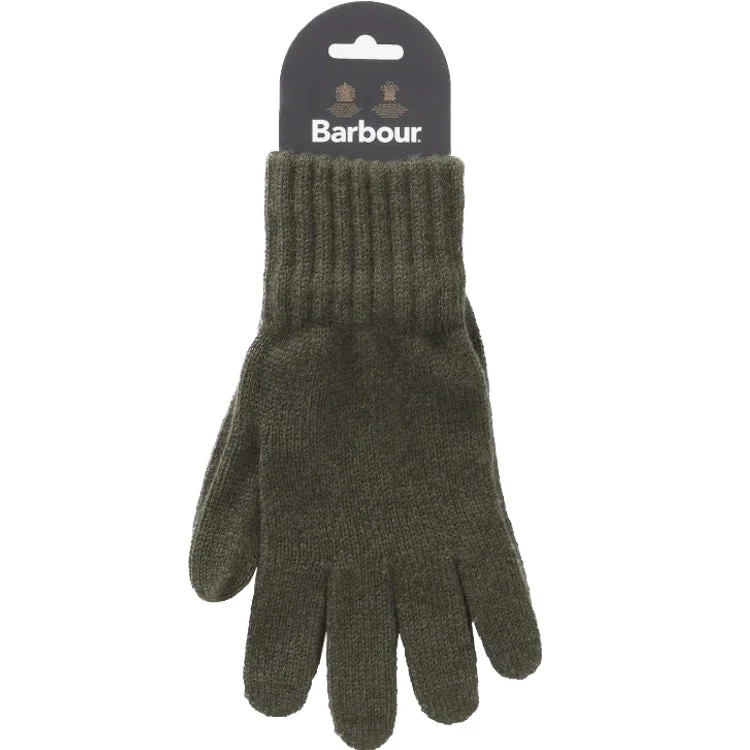 Barbour Lambswool Gloves - Olive