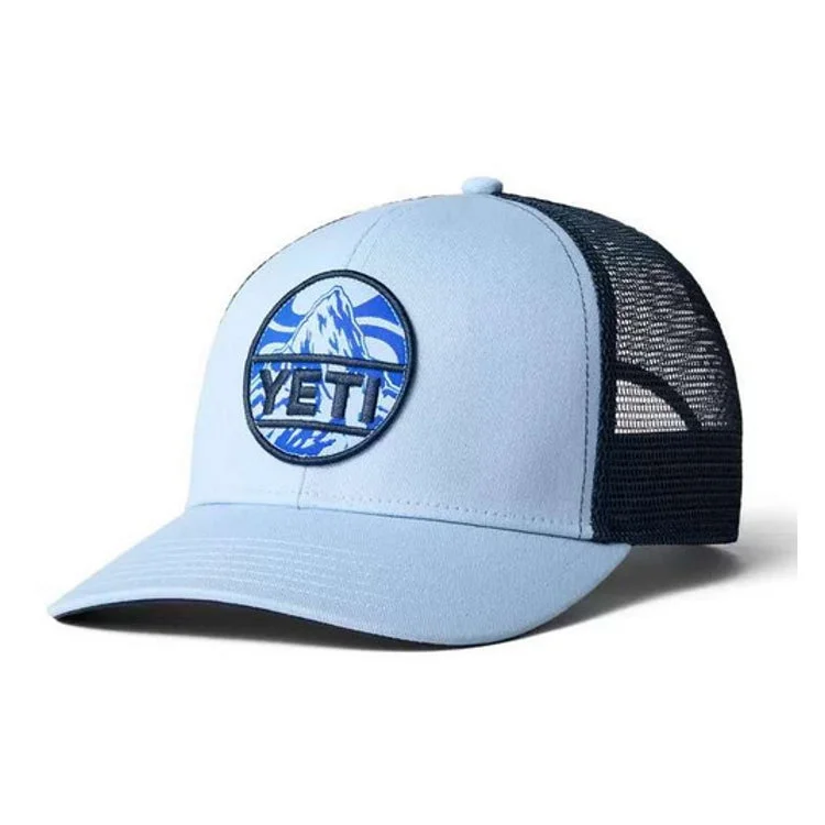 Yeti Mountain Badge Trucker Cap - Light Blue