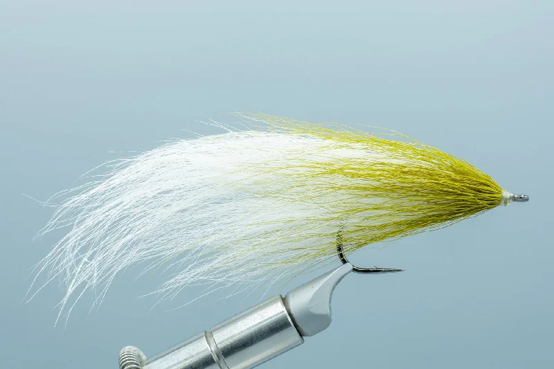 Popovics' Bucktail Deceiver Olive/White #2/0