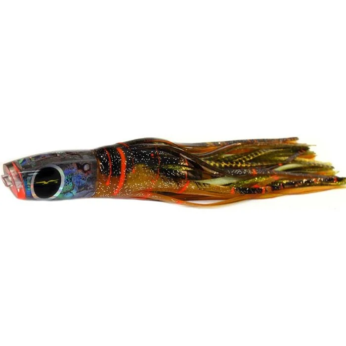 Black Bart Eleuthera Plunger Medium Tackle Lure - Brown Gold Orange/Gold Dot