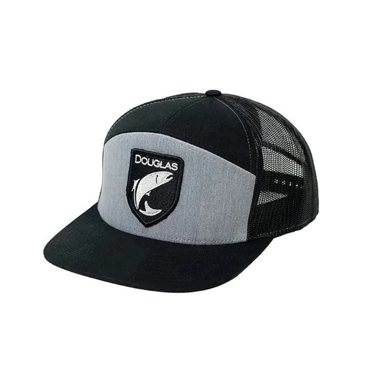 Douglas Trucker Cap - Black/Grey Panel