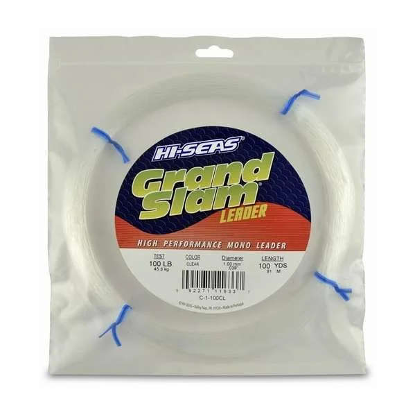 Hi-Seas Grand Slam Leader 100 Yd. Coil Clear - C-1-100CL