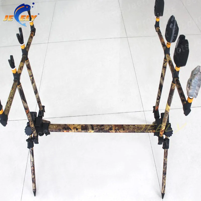 Free shipping  europe popular JY134C Aluminum Carp Rod Pod 4rods for 4Fishing Bite Alarms