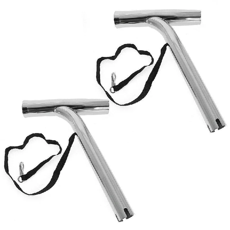 2X Marine Stainless Steel Outrigger Boat Fishing Rod Holder Highly Polished